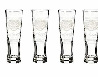 Budweiser Dream Signature Pilsner Glass - Set of 4