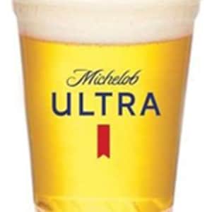 Michelob Ultra Plastic Cups | 16 oz | Pack of 50