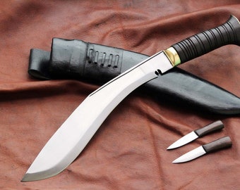 13 inches long blade Gurkha best using khukuri large kukri Nepalese blade water tempered Sharp blade best for farming Ready for use.