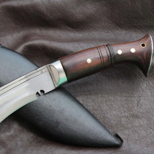 12 inches long blade 3 chirra kukri-khukuri Nepalese blade Best Handmade kukri Machete blade Sword-knives Ready for use. image 5