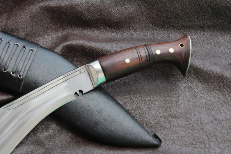 12 inches long blade 3 chirra kukri-khukuri Nepalese blade Best Handmade kukri Machete blade Sword-knives Ready for use. image 5