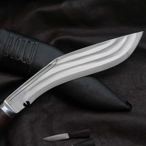 12 inches long blade 3 chirra kukri-khukuri Nepalese blade Best Handmade kukri Machete blade Sword-knives Ready for use. image 3