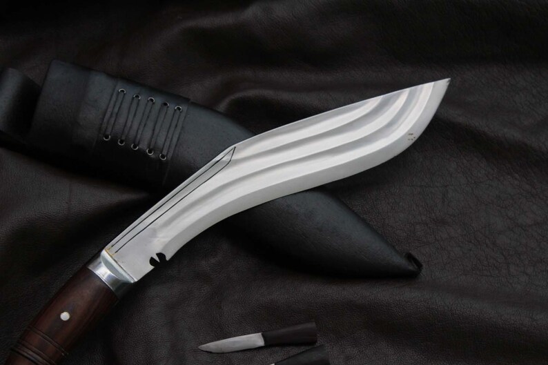 12 inches long blade 3 chirra kukri-khukuri Nepalese blade Best Handmade kukri Machete blade Sword-knives Ready for use. image 3