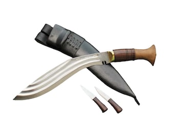 12 inch long blade 3 fuller khukuri-kukri Sword-sword knives knives Khukuri-Khukuri-KNife Nepalese knives Joined handle Ready for use.