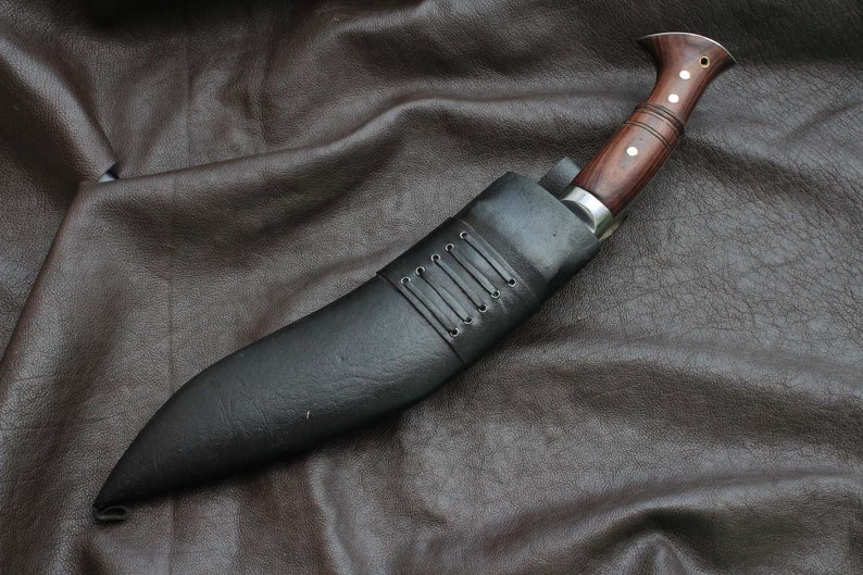 12 inches long blade 3 chirra kukri-khukuri Nepalese blade Best Handmade kukri Machete blade Sword-knives Ready for use. image 6