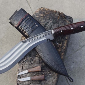 12 inches long blade Eagle tinchera khukur-kukri machete Sword Knives-knife Hunting heavy blade water tempered Gurkha kukri Ready for use. image 3