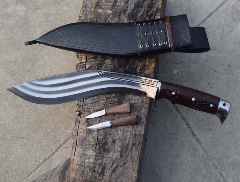 12 inches long blade Eagle tinchera khukur-kukri machete Sword Knives-knife Hunting heavy blade water tempered Gurkha kukri Ready for use. image 2