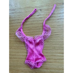Body Dentelle Femme – Taille S, Blanc, Parfait Pour Poupée Barbie (?) – Neuf Avec Défaut