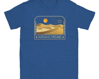 Camiseta de Dune "Los Sueños de Arrakis", regalo para fans de la ciencia ficción.
