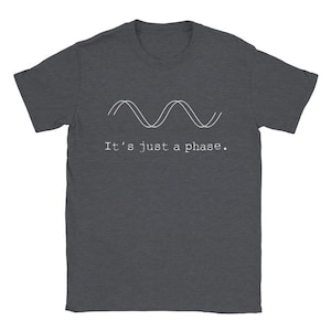 Just A Phase Synthesizer T-shirt Dark Heather