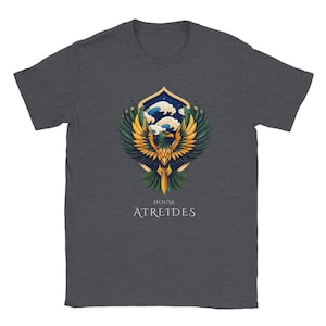 House Atreides Tee - Classical - Dune T-Shirt - Dune fan gift, Sci-fi Gift, T-Shirt Dune, nerd gift, geek gift.