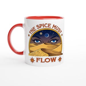 Dune - &quot;The Spice Must Flow&quot; - Keramiktasse schwarz