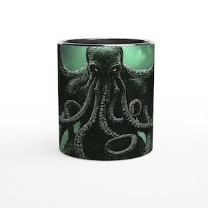Cthulhu Mug | Lovecraftian Horror Ceramic Coffee Cup | Dishwasher Safe | Great Gift for Fans