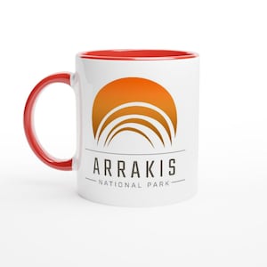 Dune - Arrakis National Park - Ceramic Mug Red