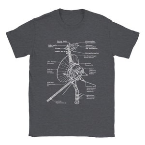 Voyager Probe Schematic T-Shirt – Space Nerd NASA Tee