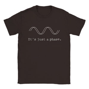 Just A Phase Synthesizer T-shirt Dark Chocolate
