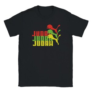 Lion of Judah T-shirt - Rasta T-Shirt - Red / Gold / Green - Reggae Vibrations - Three Colour