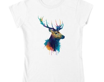 Stag / Deer - Womens Crewneck T-shirt