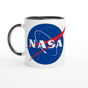 Caneca com logotipo de almôndega original da NASA - Caneca de cerâmica - Presente para fãs da NASA - Presente para cientistas espaciais - Presente para nerds espaciais