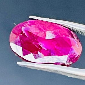 Natural gemstone red ruby oval 2.70 carats excellent cut