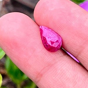 Natural Pear Cut Red Ruby Gemstone (2.10 Carats) – Heirloom Engagement Ring, Vedic Manik Stone