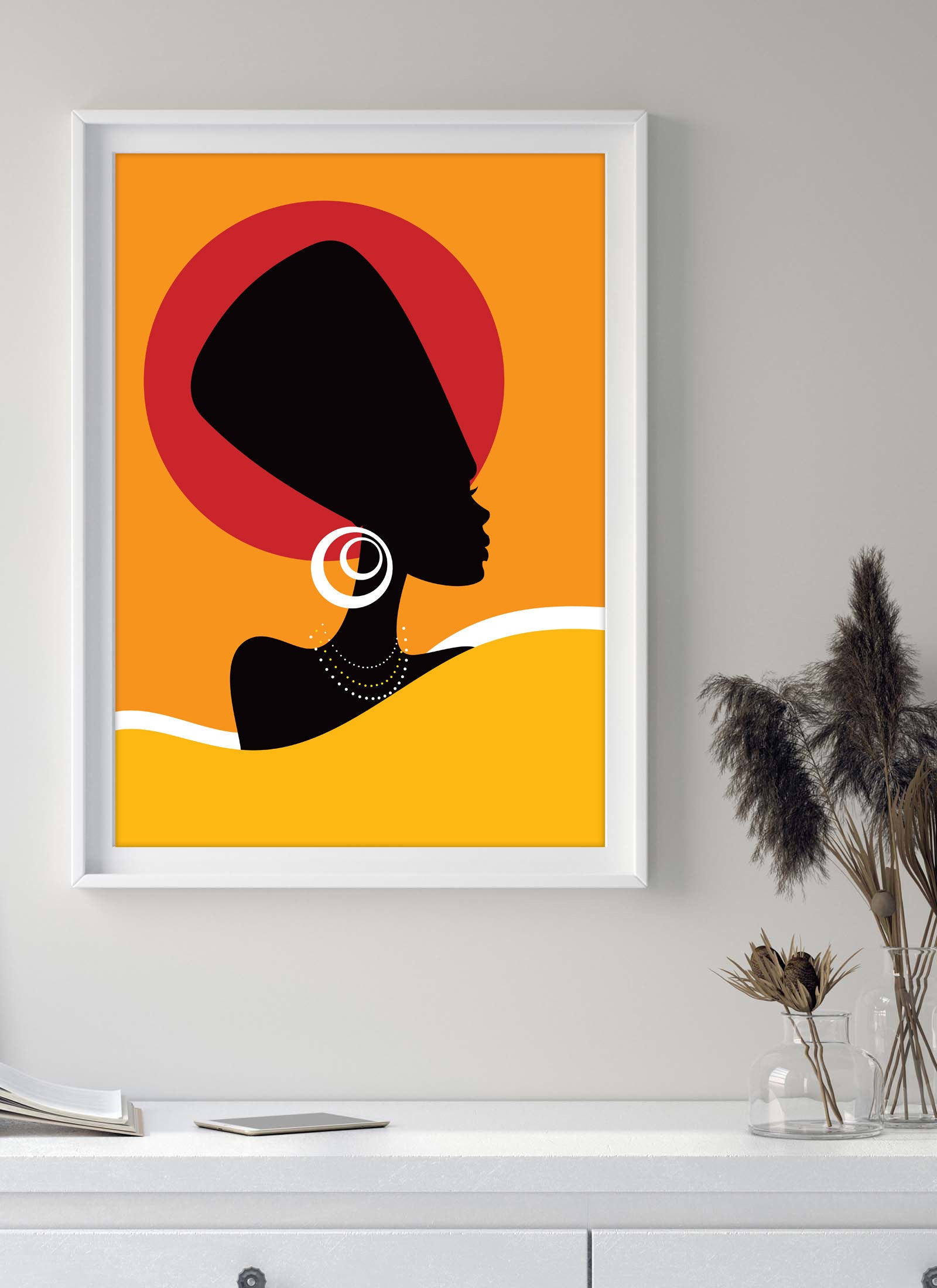 Nefertiti Ancient Egyptian Wall Art Ancient Egypt Egyptian Gift