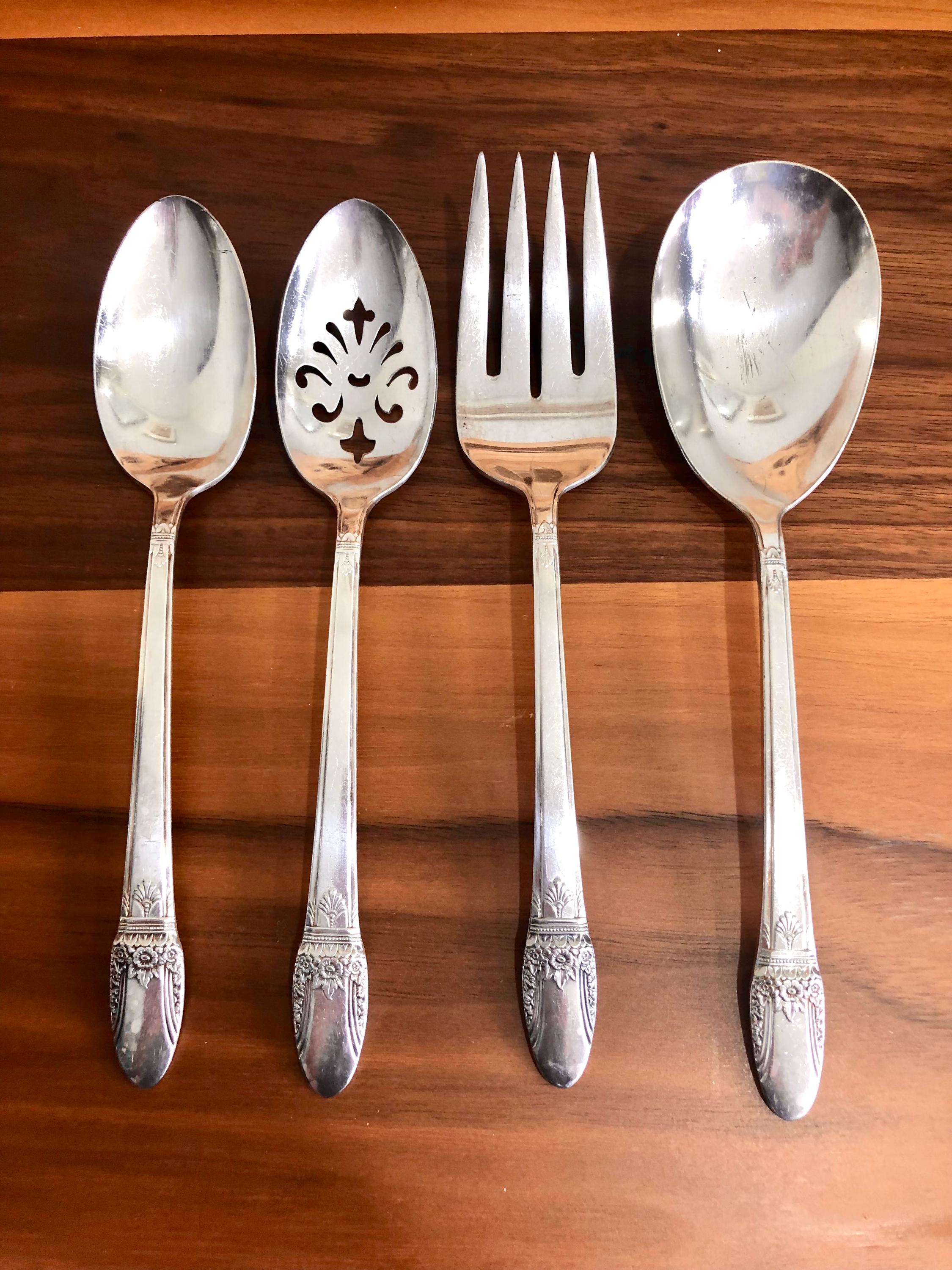 Vintage 1847 Rogers First Love Serving Pieces Flatware