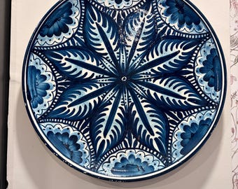 MCM Pintaro A Mano - Hand Painted Wall Plate / Charger by Marcial Marco Espana Spain