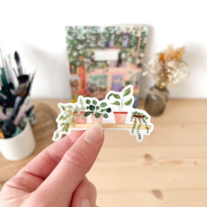 Autocollant vinyle Etagère de plantes