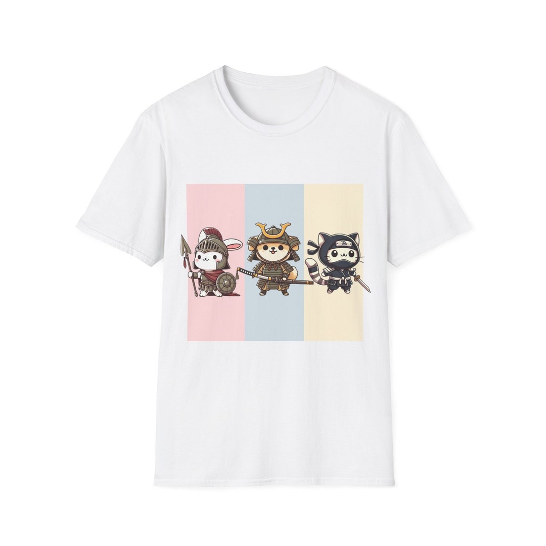 Tee Shirt Japonais Samourai Noir Taille:L "Made In Japan