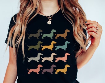 Dachshund Shirt, Wiener Dog Tshirt, Doxie Mom T-shirt, Dachshund Mama Tee, Hot Dog Mom Gift, Dachshund Lover Present, Weenie Dog Owner Shirt