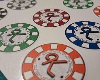 The Killers Inspired Poker Chip Stickers