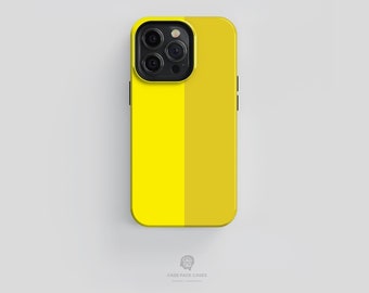 Two Tone Yellow Tough iPhone Case | iPhone 15 14 13 12 11 Pro Max Case, iPhone 13 12 Mini Case, iPhone XS Max Case, iPhone XR Case