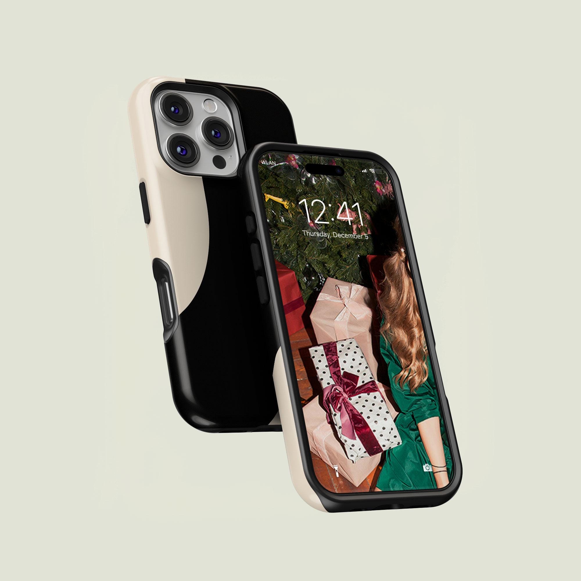 Organic Abstract Black \u0026 Cream iPhone 17 / 16 / 15 / 14 / 13 Pro Max Phone  Case | Magsafe Tough Protection - Etsy, image size:2000x2000