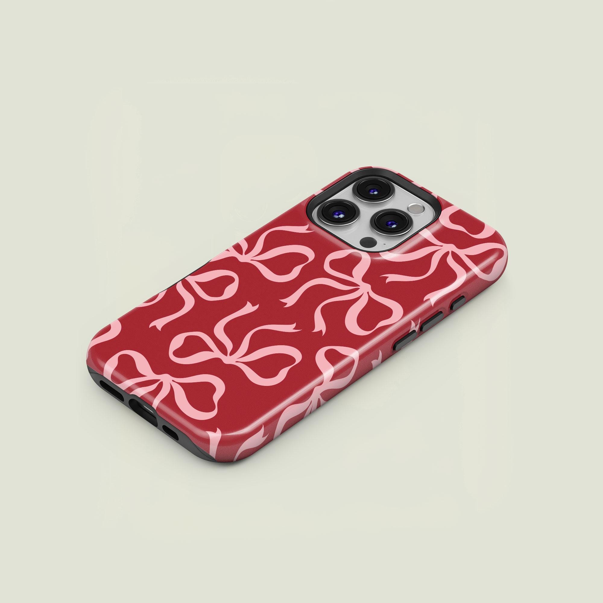 iPhone・スマホケース Pleated Ribbon Phone Case Magsafe Amazon.com: Zilkaifly Aesthetic Bow Phone Case for Women