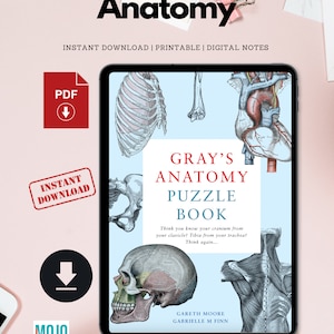 Anatomy Puzzle Book | Anatomy study guide