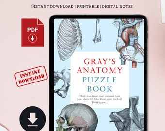 Anatomy Puzzle Book | Anatomy study guide