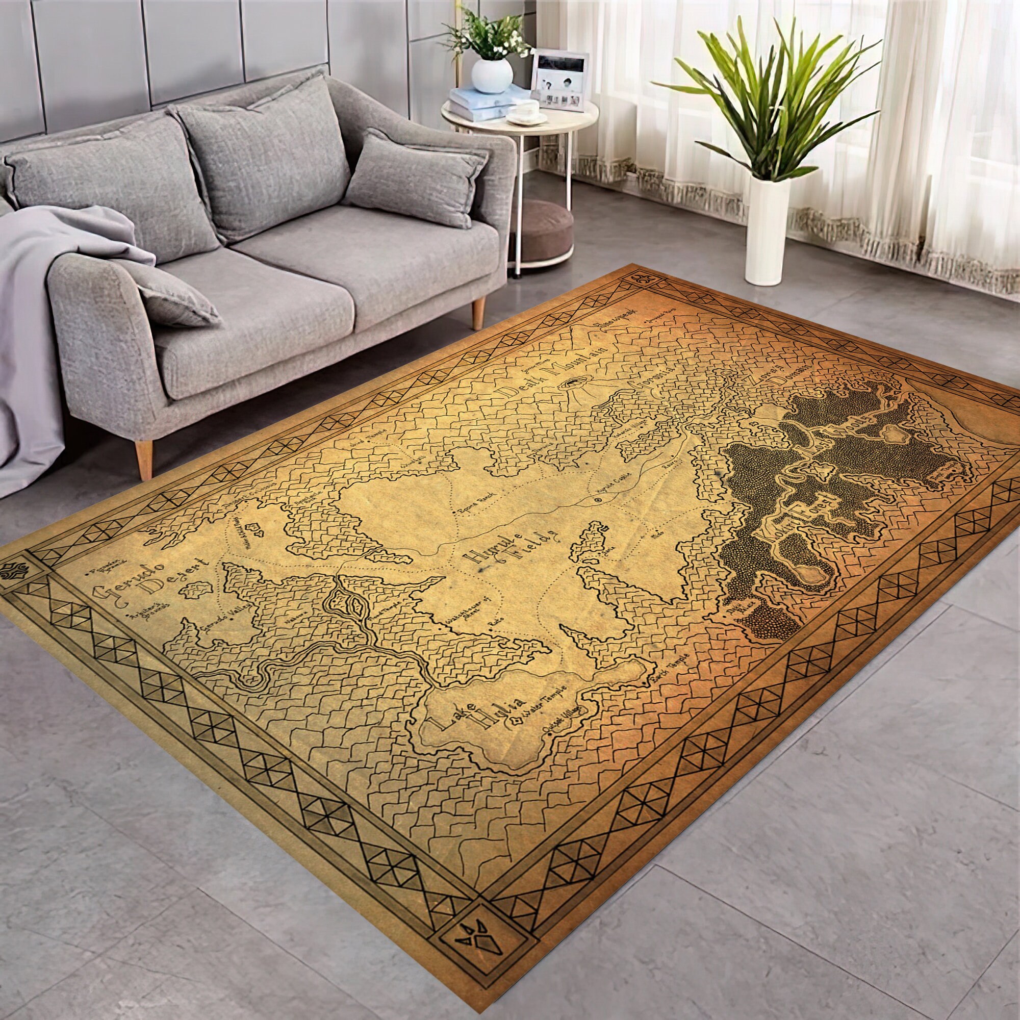 Had the Zelda Link to the Past map made as a rug for my game room! :  r/gaming