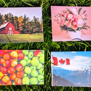 Premium Linen Postcards | Set of 4 | Proudly Canadian | Postcrossing | Penpalling | Greetings from Ontario | Snail Mail