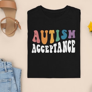 Autism acceptance Shirt, Autism awareness shirt rainbow, Autism tshirt Autistic pride shirt, Autism teacher shirt, special education