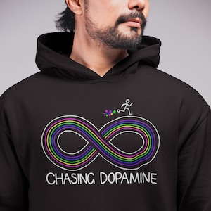 ADHD Sweatshirt, Chasing dopamine sweatshirt, ADHD gifts, Self love sweatshirt, Mental health hoodie, Neurodiversity, ADHD awareness