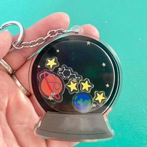 Neurodiverse Universe Shaker Schlüsselanhänger, Autismus ADHS Sensorisches Fidget Spielzeug