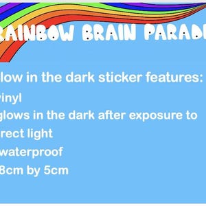 Glow in the dark Invisible Disability Club Sticker Awareness image 3