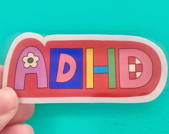 ADHD Pride Sticker, Neurodiversity Awareness Vinyl Decal