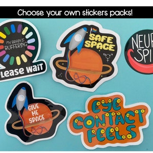 Neurodiversity Sticker Pack, ADHD Autism Stickers
