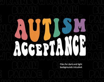 Autism Acceptance PNG, Neurodiversity Design (Digital Download)