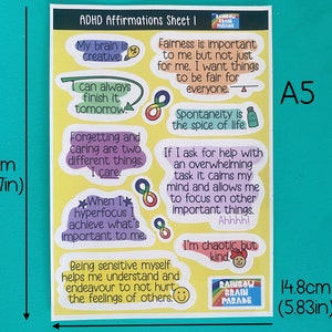 ADHD sticker, Affirmation stickers, Psychology stickers, ADHD planner stickers, Therapy stickers, Autism stickers, Neurodiverse sticker