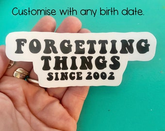 Personalized ADHD Humor Sticker, Neurodiversity Gift