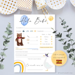 Tarjetas de conselhos para bebés | Jogo para Baby Shower | Tarjetas de desejos | Presente para Baby Shower | Adivinhações e desejos | Baixar