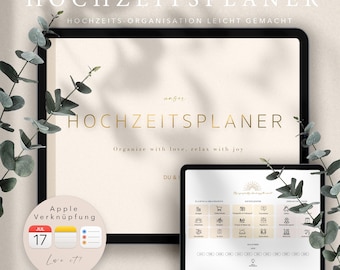Hochzeitsplaner, 2025, Verlobung, Digitaler Planer, Notability, Hochzeitskalender, Hochzeitsplaner, Budget, Vision Board, CANVA, GOODNOTES